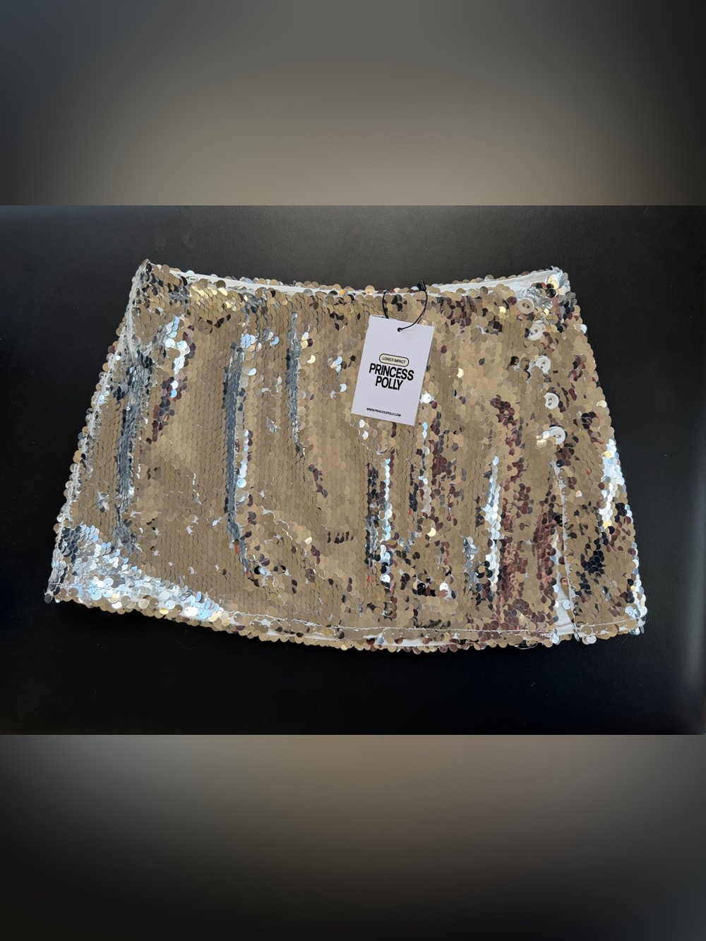 Princess Polly Gold Sequin Mini Skirt